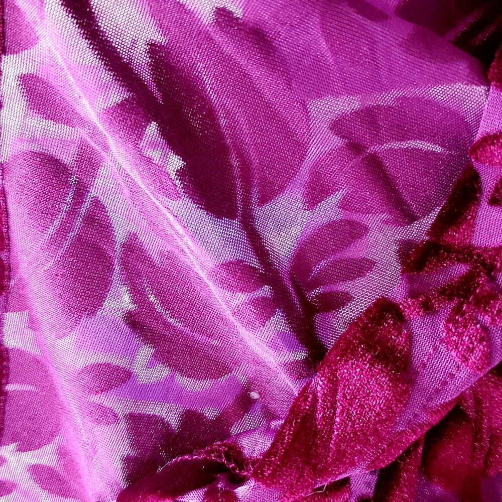 Frazier Lawrence Whimsigoth Sheer Velvet Shirt Large - Picture 4 of 7